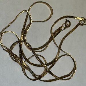 Authentic vintage 1970's gold serpentine chains! Perfect condition!